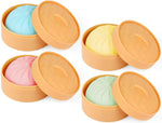 MEIEST 4 PCS Colorful Dumpling Stress Balls Fidget Sensory Toy,Squeeze Dough Ball Stress Relief Hand Toy,Bun with Food Steamer Stretchy Desk Toys