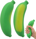 2 PCS Banana Squishy Set, Temperature-Sensitive Color Changes from Green to Yellow，Squishy Banana with Thermo-Responsive Surface for Desk Display and Everyday Handling