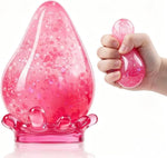 Water Drop Squeeze Squishies, Dream Squishy Drop Squishy Stress Ball,Drop Gifts for Anxiety Relief Office Easter Birthday (Pink)