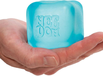 Schylling NeeDoh Nice Cube - Sensory Squeeze Toy with Super Solid Squish - 2.25" Cube - Color May Vary (Pack of 1) - US 7309