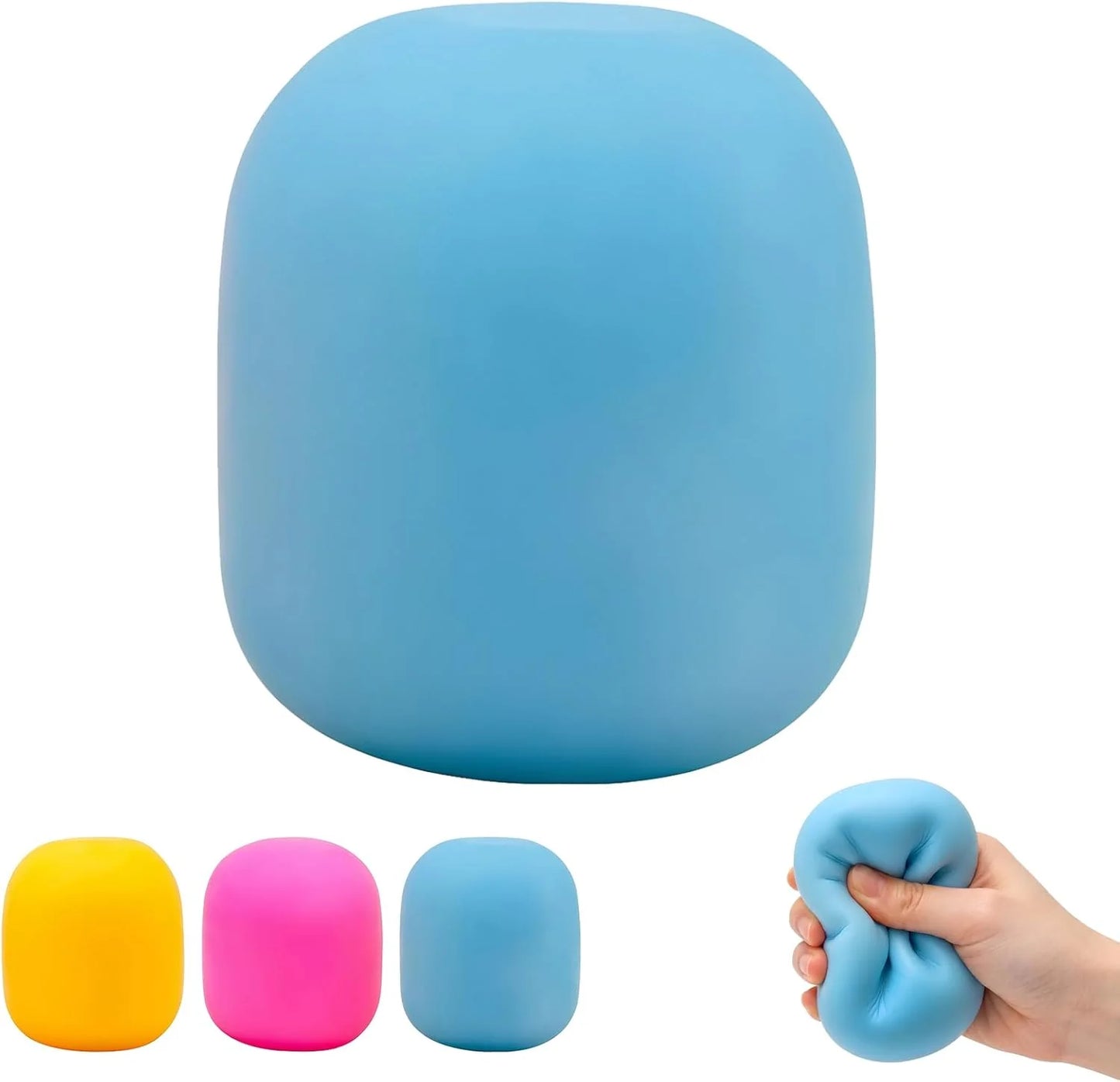 Gum Drop Squeeze Color Changing Squishy, Slow Stress Balls Fidget Sensory Toys for Adults,Gum Drop Shape (Blue) - US 6791
