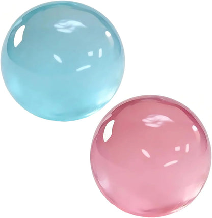 Coconut Oil Squishy, Coconut Oil Stress Ball – Super Soft, Handmade Slow Rising Fidget Squeeze Toy for Stress Relief, Squeeze the Stress Away (Blue+Pink) - US 7858