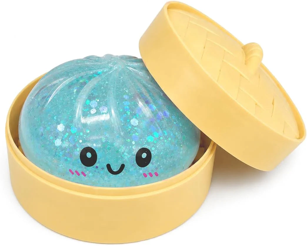 Blue Dumpling Squishies New Mystery Squishies Dumpling with Box Stress Relief Balls Sensory Toys Desk Squeeze Toys Gift - US 9537