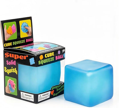 Premium Big Block Cube, Ice Cube Squishies Toys, Durable, Slow-Rebound fingertip Exquisite Spherical ice Cube with boxGift-Ready (Blue) - US 3745