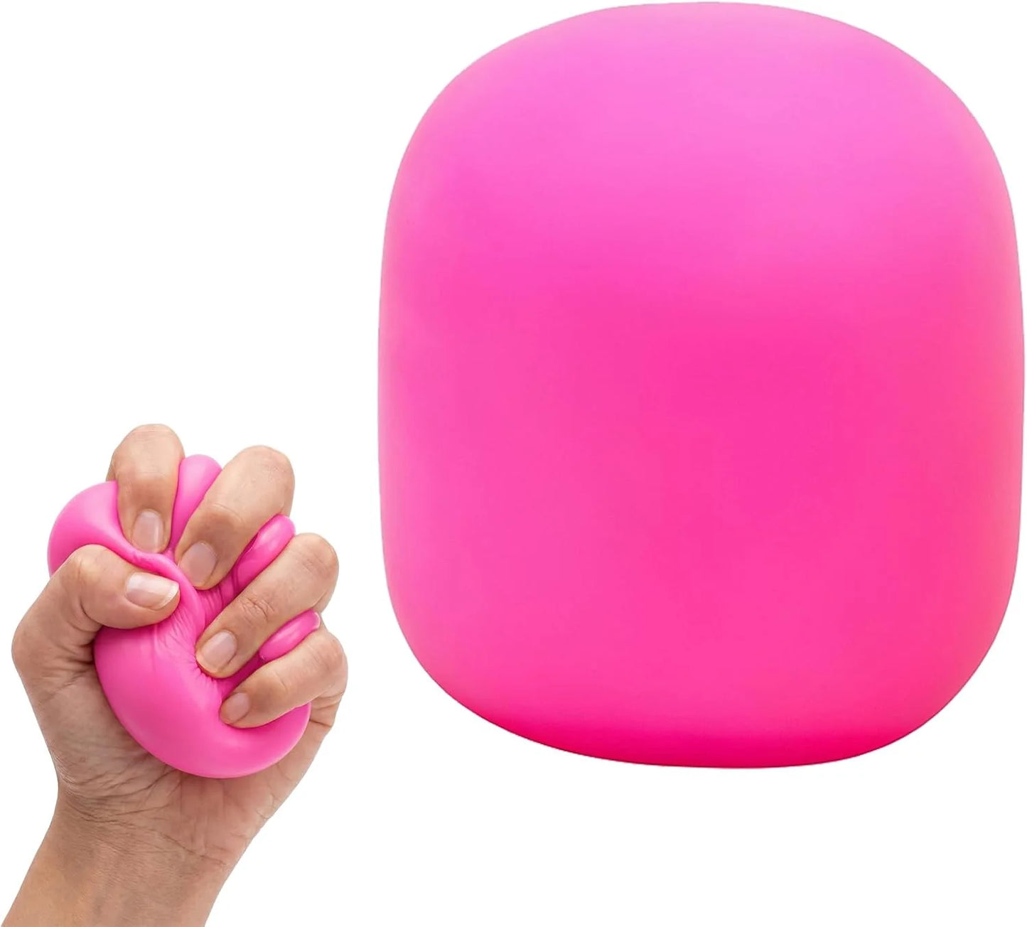 Squeeze Color Changing Squishy Soft Square Malt Sugar Filled Slow Stress Balls, Color Changing Squishy Sensory Toy, Anxiety Relief Shape Fidgets for Pull Stretch Squishy Toy (Pink) - US 3182