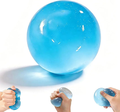 Blue Coconut Oil Stress Ball, Coconut Oil Squishy Ball, Squishy Coconut Oil Stress Ball & Coconut Oil Squishy, Blue Slow Rising Squeeze Toy, Anxiety Relief Fidget, for Office & Daily Use - US 1751
