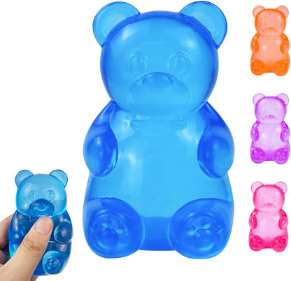 Gummy Bear Squishy, Stress Bear Taba Squishy, Taba Squishy Toys for Kids, Stress Balls Valentines Day Gifts Birthday Gifts Party Favors-Blue - US 4823