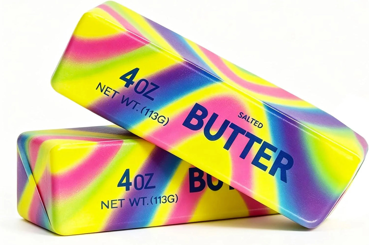 Slow Rising Squishy，Taba Squishy, Stress Balls，Party Favor Gift (Butter stick-2pcs)-0519 (Colorful-2pcs) - US 8178