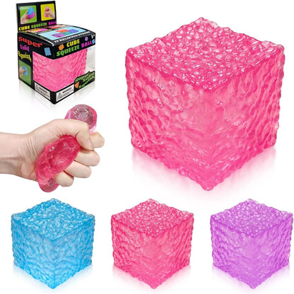 Nice Cube Squishy Toy, Sensory Fidget for Anxiety Stress Relief | Non-Sticky，Pocket Size，No Odor, Washable, Easy to Clean, Fun for Kids Teens Adults, Satisfying to Squeeze ,Tear-Resistant - US 8910
