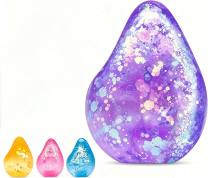 Fidget Toys Squishy Water Drop, Stress Cube Squishies Anxiety Stress Relief, Ice Squishy Stress Cube- Malt Sugar Balls, Sensory Ball for Kids with Autism (Blue, 1) - US 3148