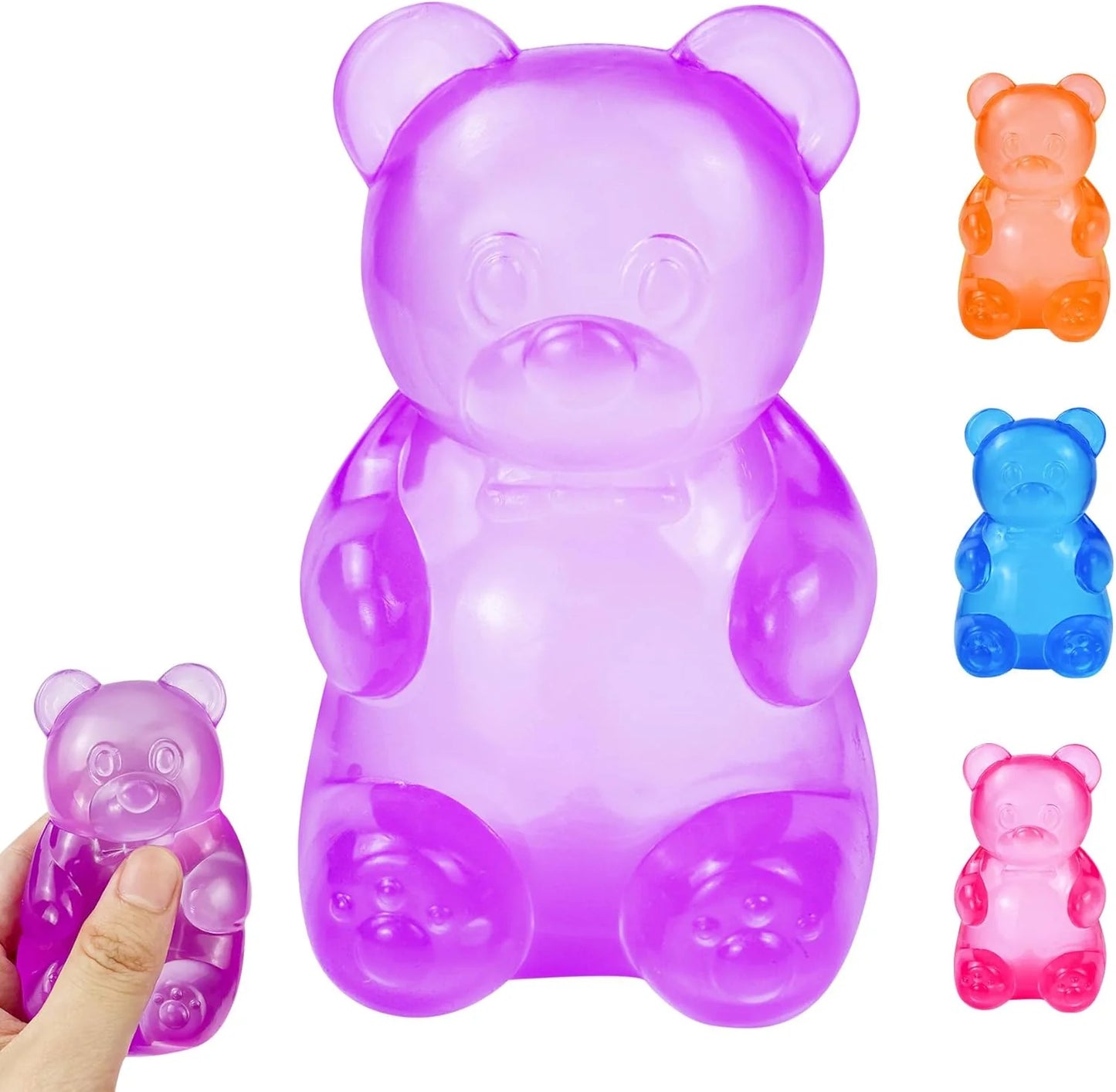Gummy Bear Squishy, Stress Bear Taba Squishy, Taba Squishy Toys for Kids, Stress Balls Valentines Day Gifts Birthday Gifts Party Favors-Purple - US 1474