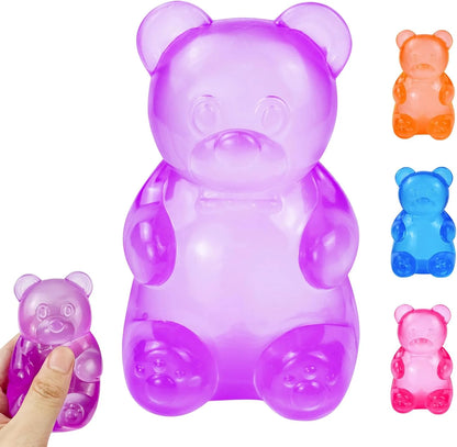 Gummy Bear Squishy, Stress Bear Taba Squishy, Taba Squishy Toys for Kids, Stress Balls Valentines Day Gifts Birthday Gifts Party Favors-Purple - US 1474